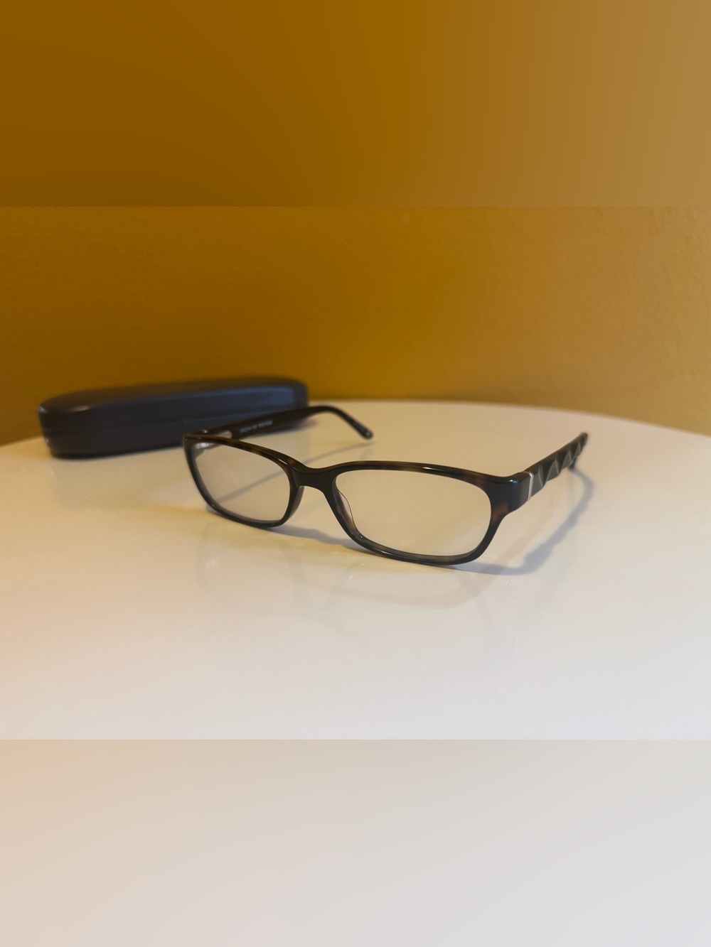 Bulova "Massy" Tortoise Shell Prescription Eyeglasses with Case